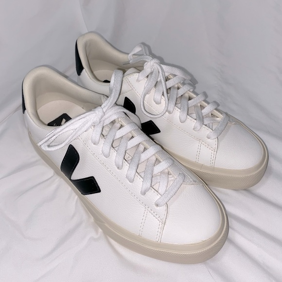 VEJA *NEW* Campo Leather Sneakers in Black -SOLD OUT EVERYWHERE! - Picture 8 of 12